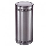 港式不銹鋼花邊垃圾桶