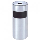 室內不銹鋼圓蓋座地煙灰桶