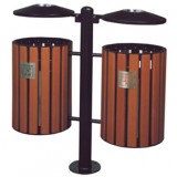 環(huán)保分類鋼木垃圾桶