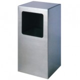 商場(chǎng)方形不銹鋼垃圾桶