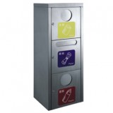 創意室內立式不銹鋼分類垃圾箱