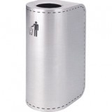 噴砂室內不銹鋼圓弧形垃圾桶