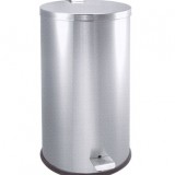 專業(yè)加工不銹鋼公寓室內(nèi)腳踏式垃圾桶