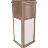 高檔公寓室內方形不銹鋼果皮箱