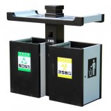 戶外小區(qū)兩分類鋼制垃圾箱