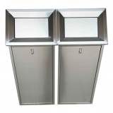 屋形組合分類不銹鋼垃圾桶