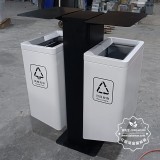 深圳城市街道戶外不銹鋼分類垃圾桶