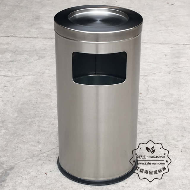 加厚澳式凹蓋不銹鋼果皮箱圖片001