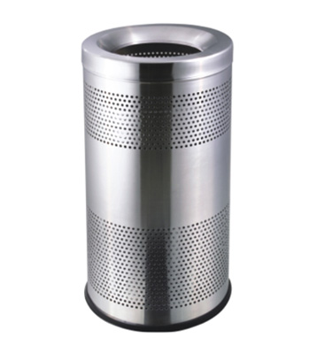 不銹鋼圓形沖孔垃圾桶