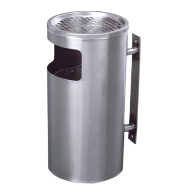 圓形室內掛墻式不銹鋼果皮箱