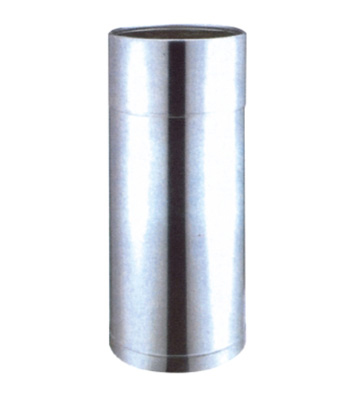 加厚立式圓柱形單桶不銹鋼垃圾桶