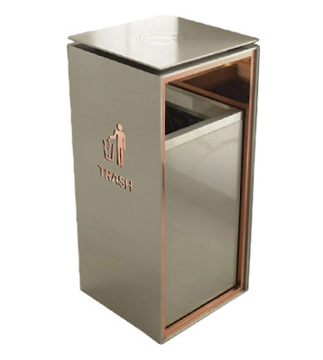 滑軌式室內(nèi)方形垃圾桶